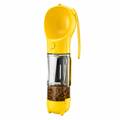 3-in-1 Portable Dog Water Bottle and Food Dispenser