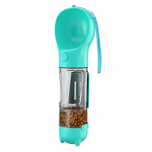 3-in-1 Portable Dog Water Bottle and Food Dispenser