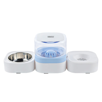Automatic Pet Feeder with Stainless Steel Bowls