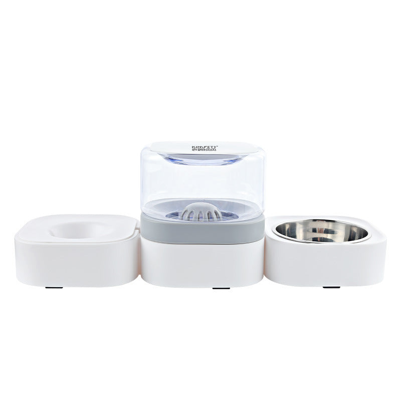 Automatic Pet Feeder with Stainless Steel Bowls