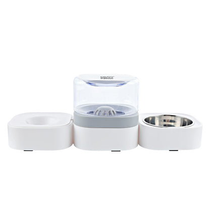 Automatic Pet Feeder with Stainless Steel Bowls