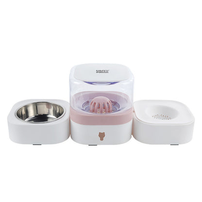 Automatic Pet Feeder with Stainless Steel Bowls
